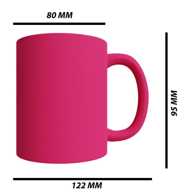 Neon pink mug