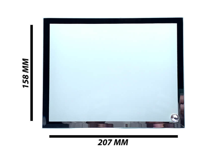 Glass sublimation photo display