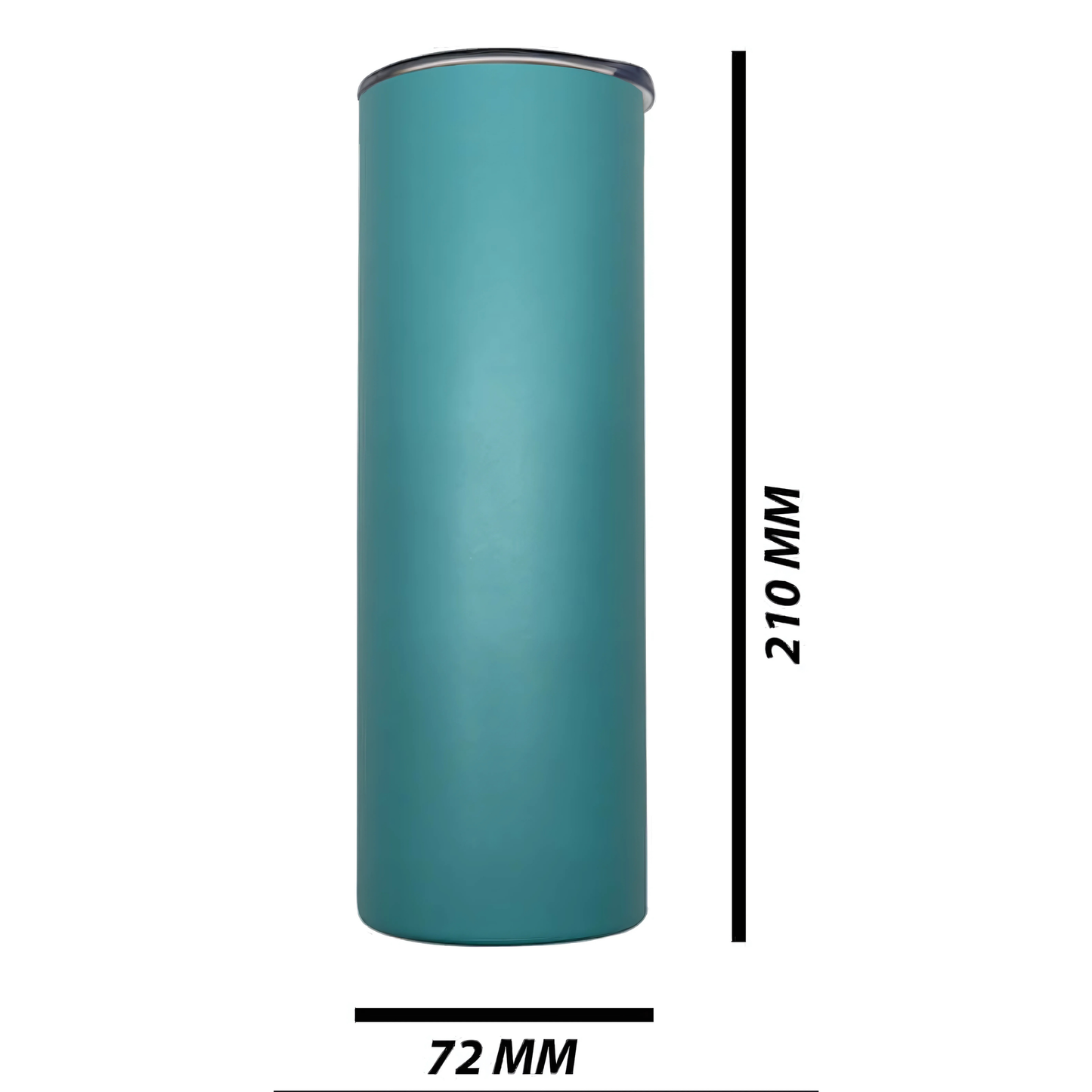 Double wall stainless steel 20oz engraving skinny tumbler ocean blue