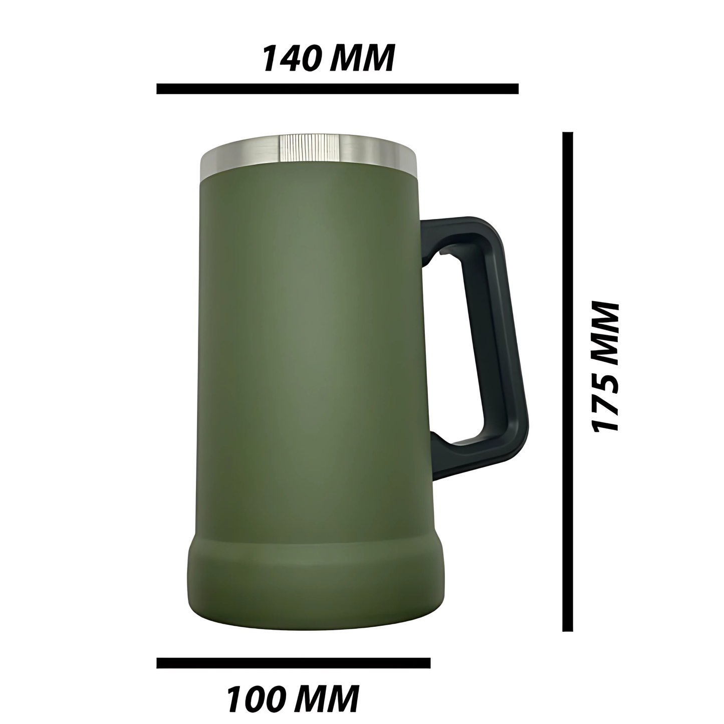 Double wall stainless steel 23oz engraving German beer mug Camo