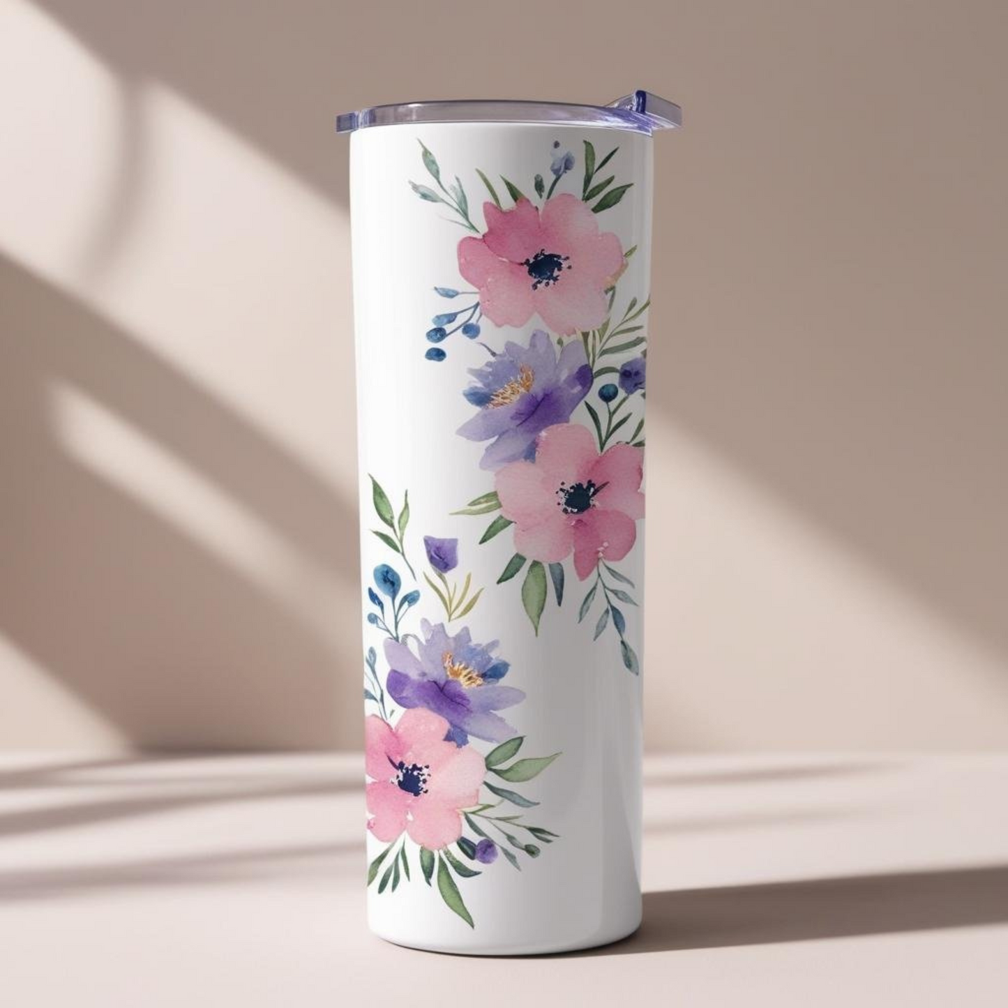 Skinny tumbler 20oz floral print