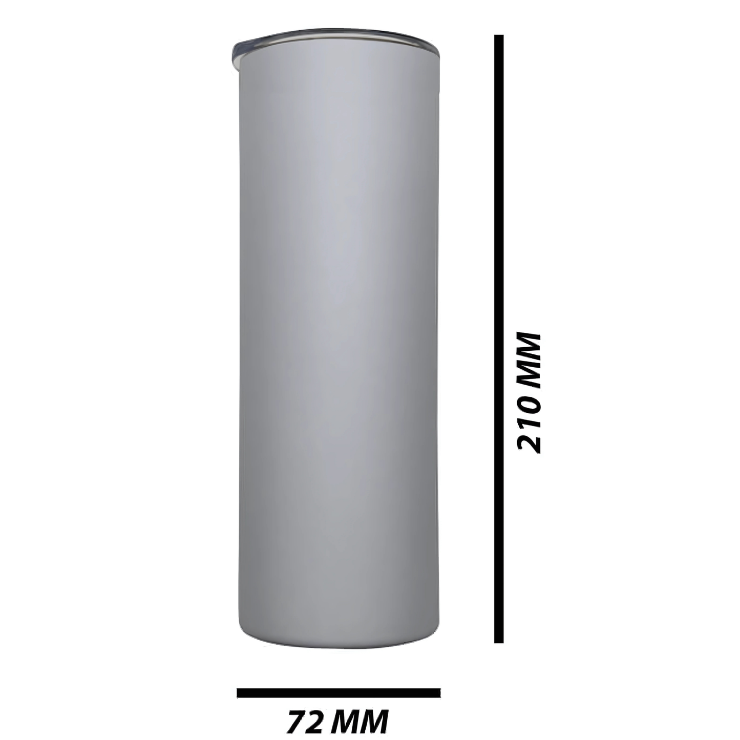 Double wall stainless steel 20oz engraving skinny tumbler white
