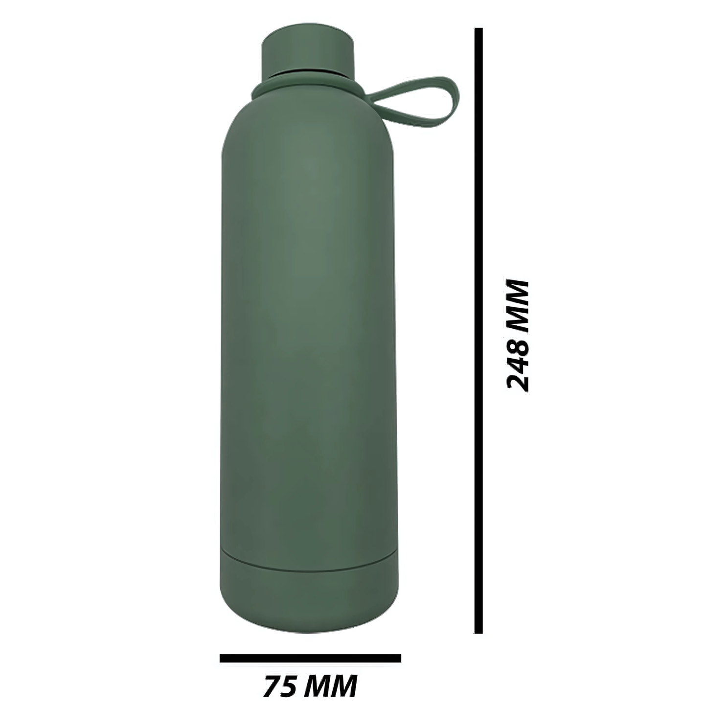 Double Wall Stainless Steel Engraving Luxury 750ml Water Tommy Olive