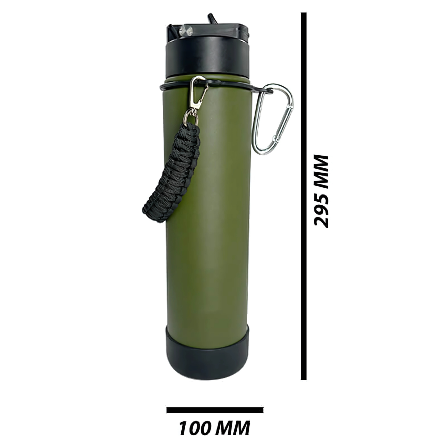Double Wall Stainless Steel Engraving 24oz (700ml) Rope Water Bottle Camo