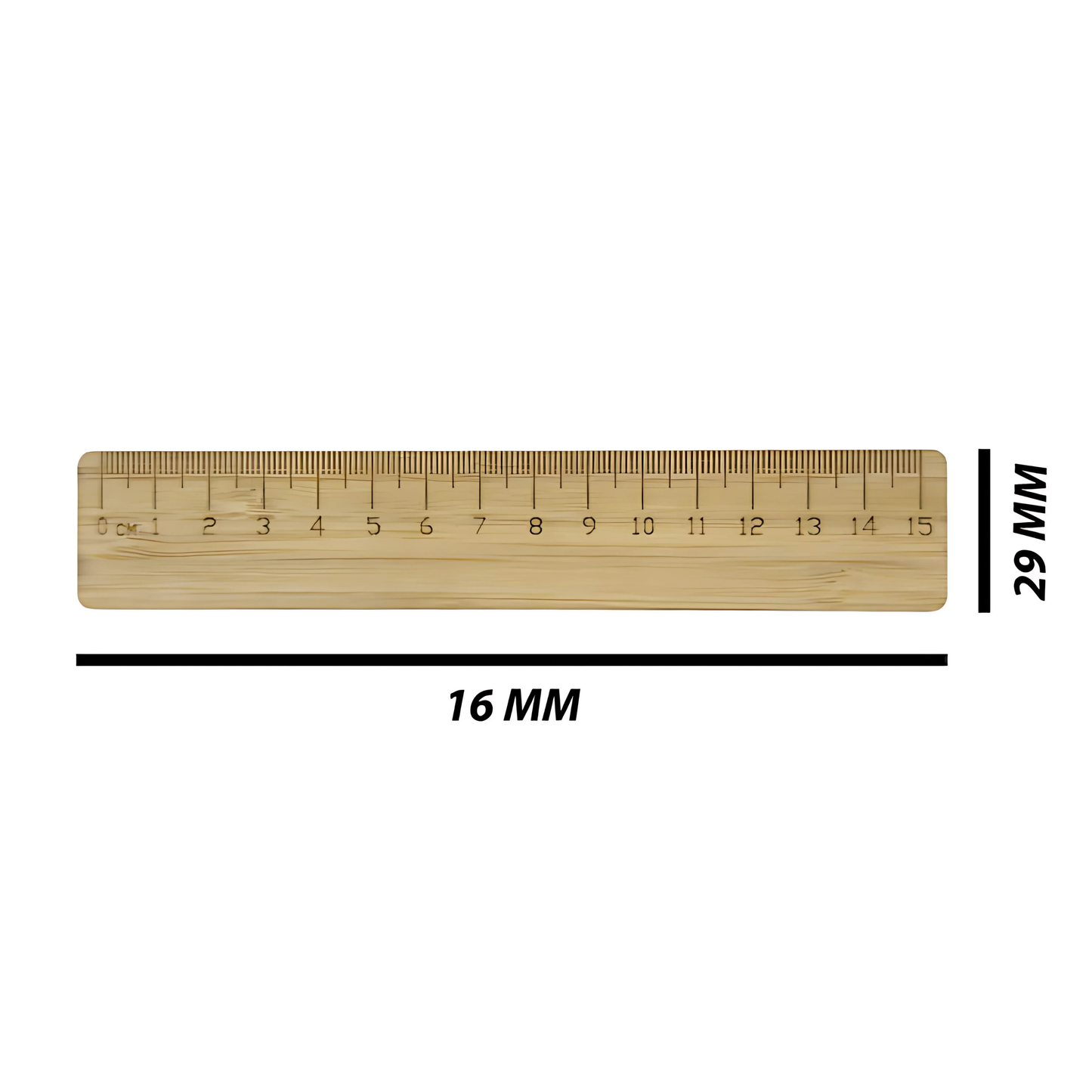 Engraving 15cm Bamboo Ruler