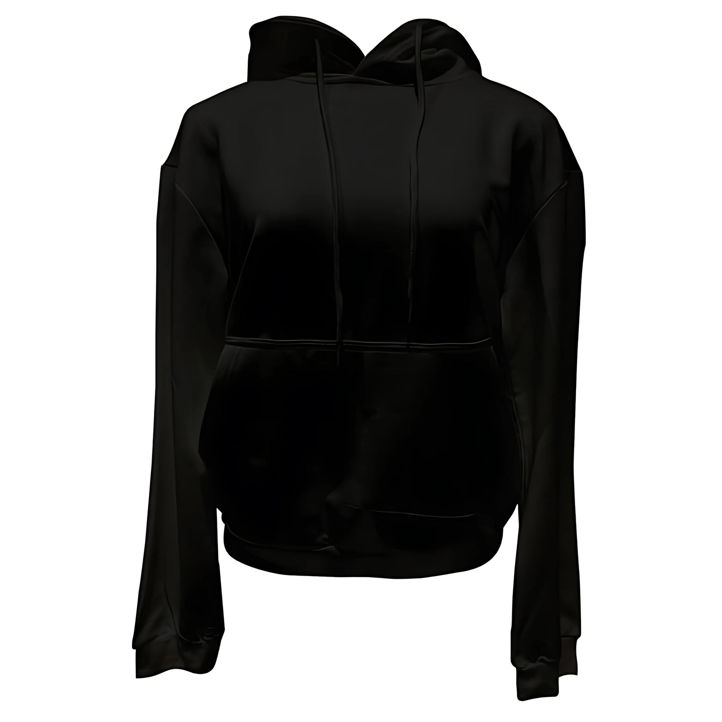 Polyester Hoodie black