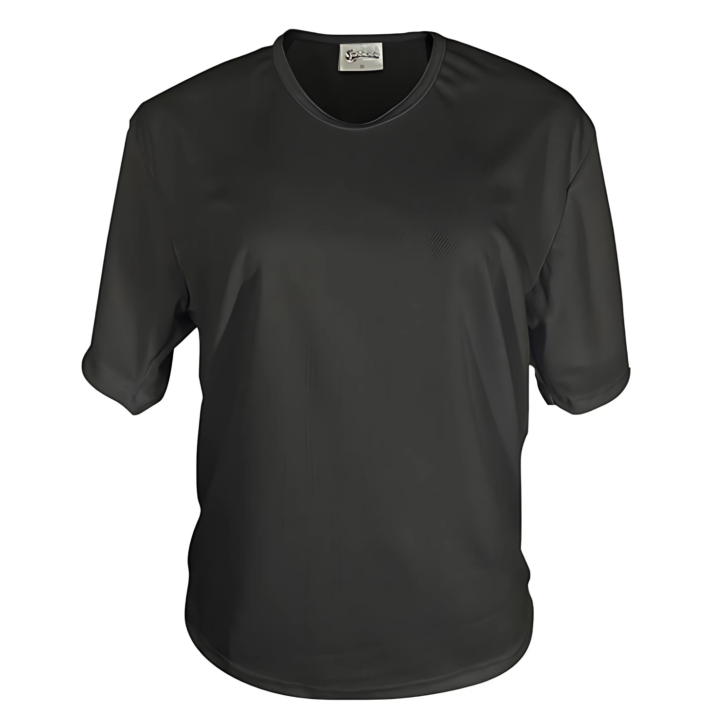 Birdseye Polyester black T-Shirt