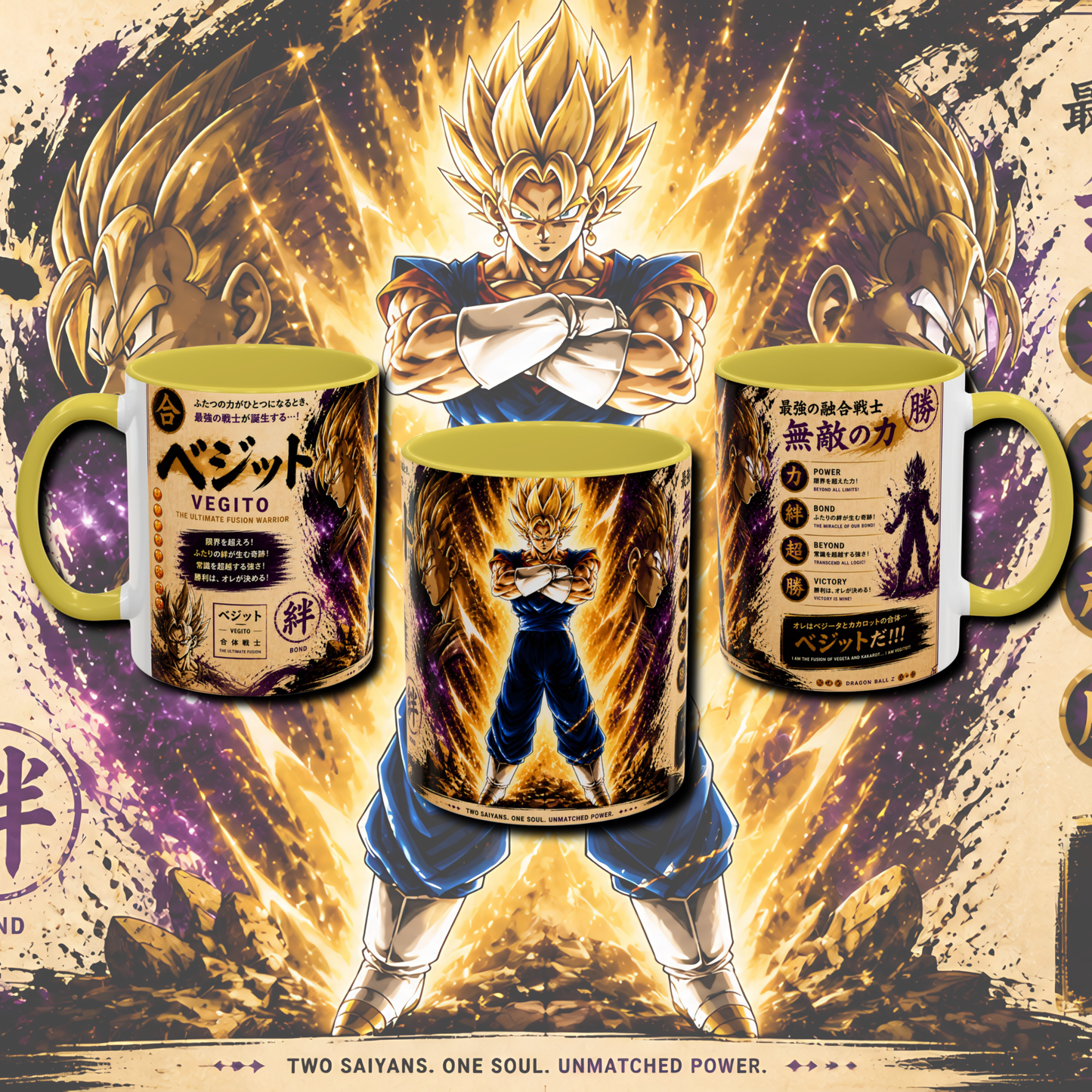 "Fan art Goku" two tone mug.