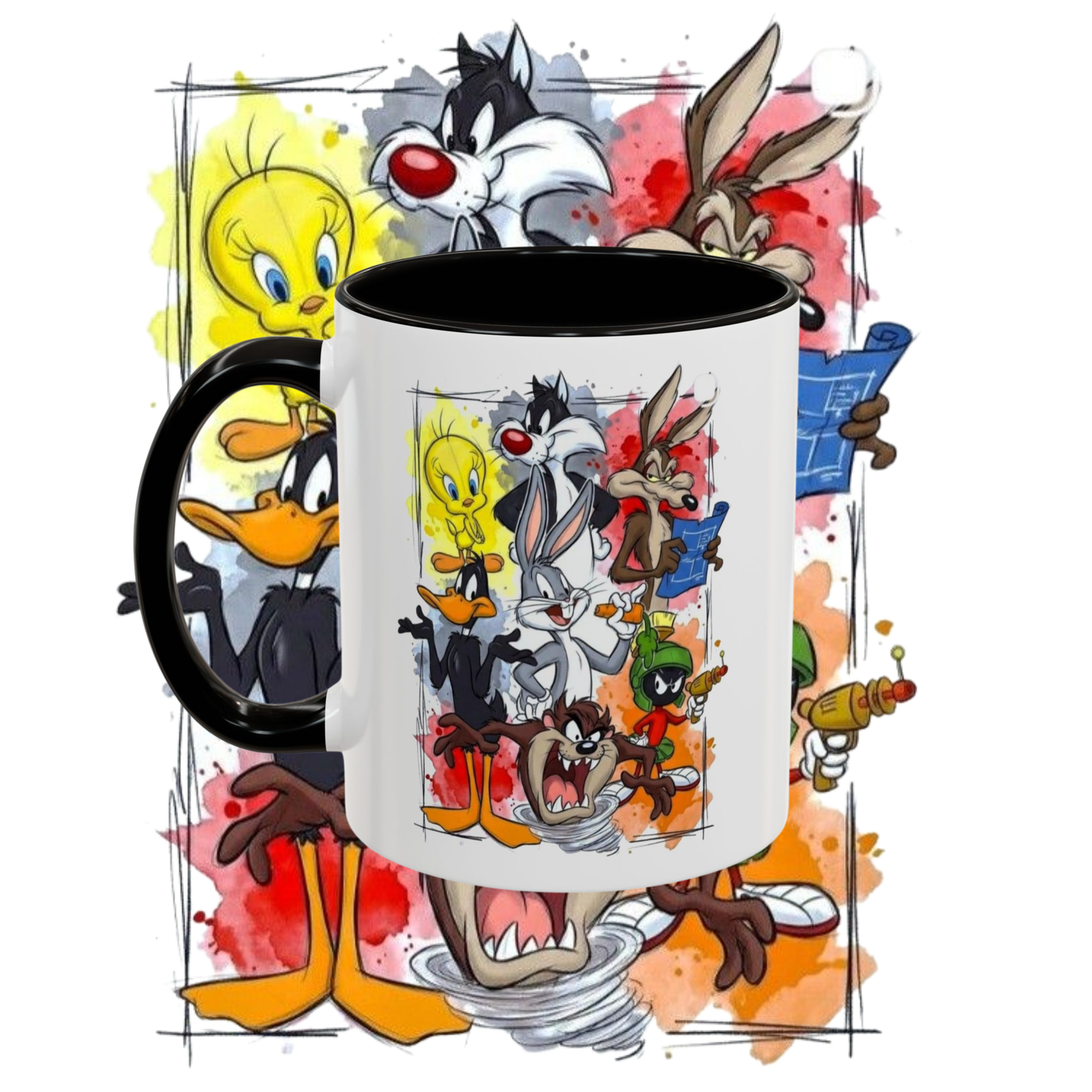 "Animation" two tone sublimation mug.