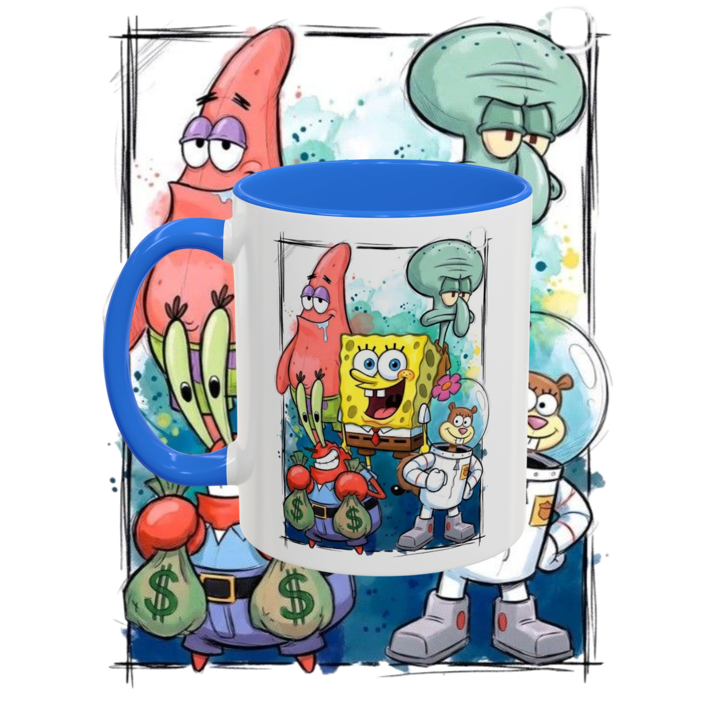 "Animation" two tone sublimation mug.