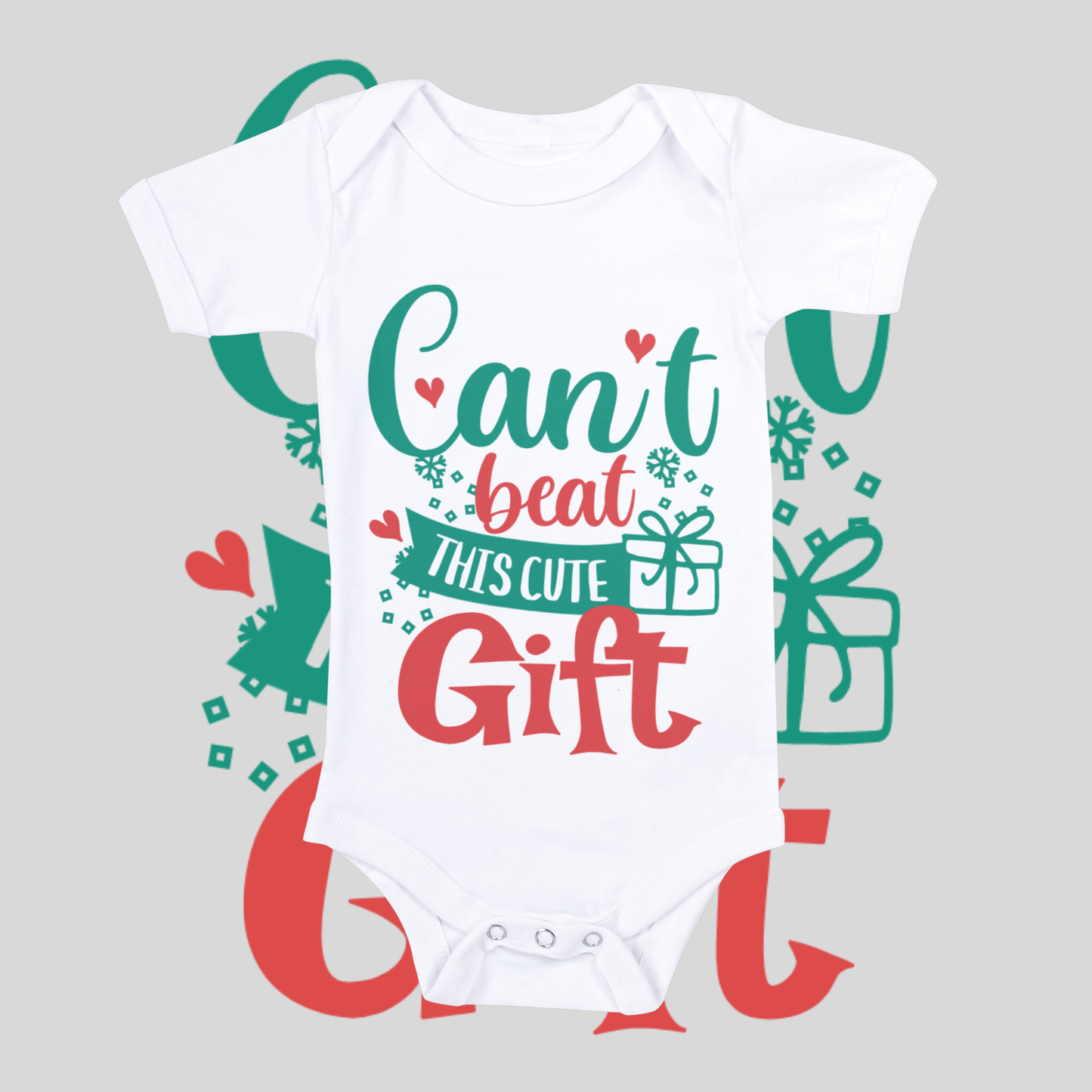 "Gift" baby grow.