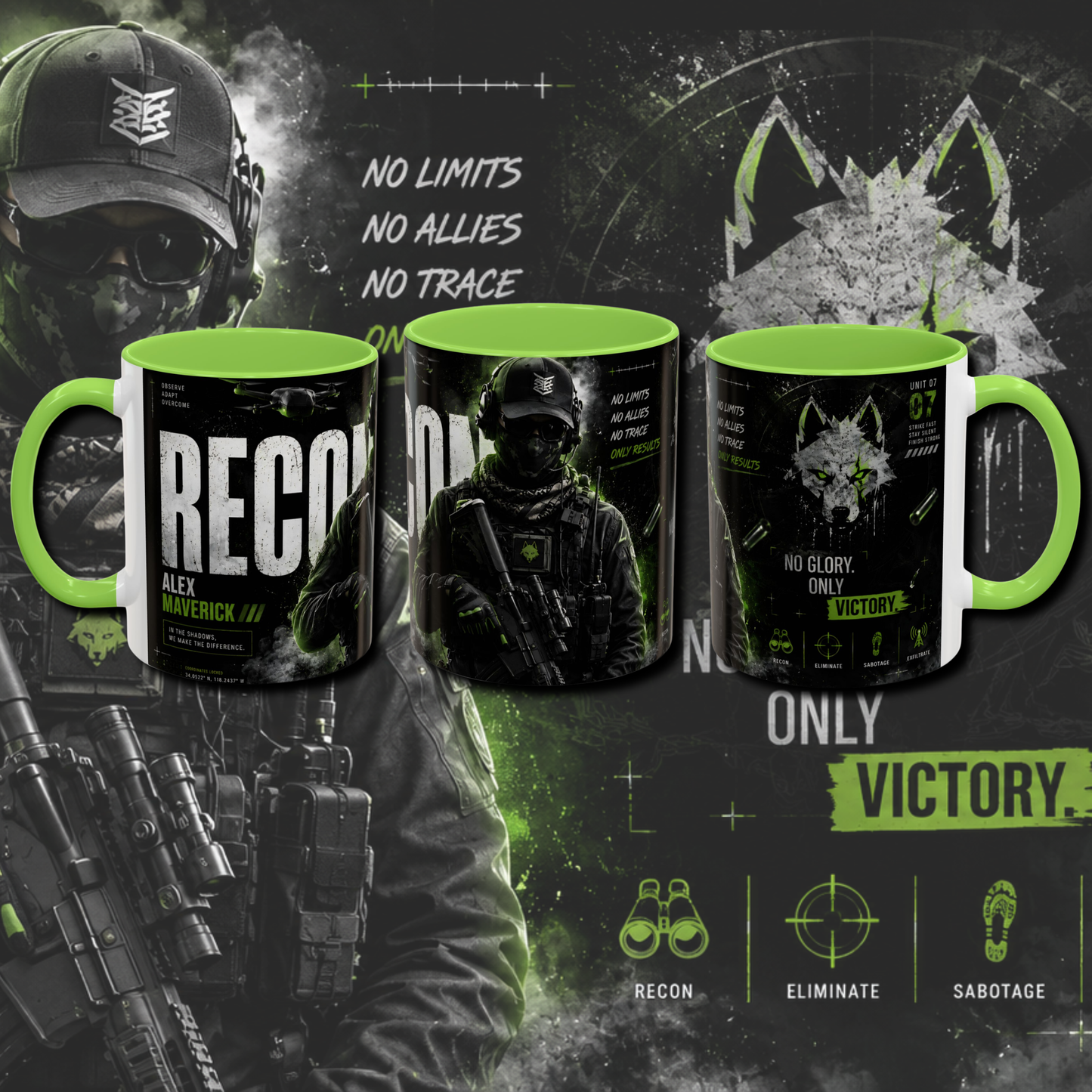"Gaming" two tone mugs.