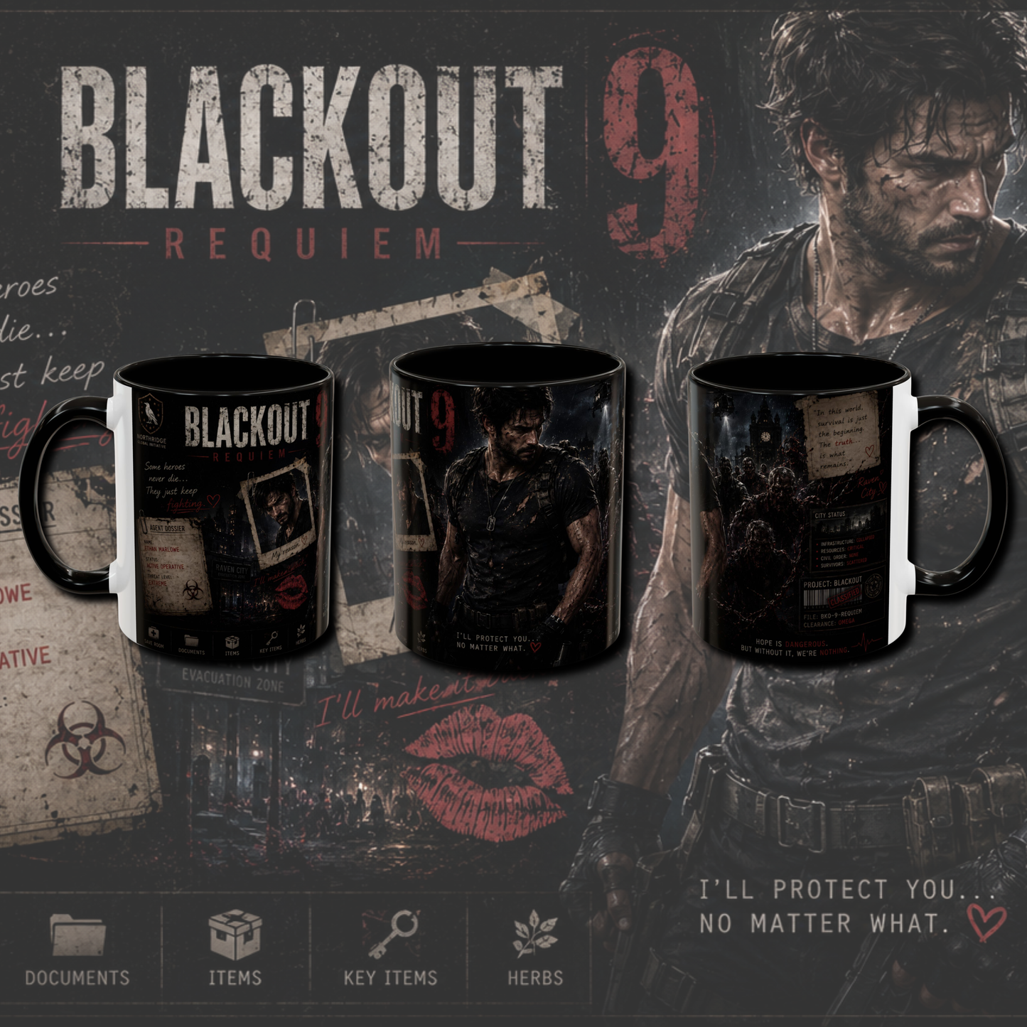 "Gaming" two tone mug.