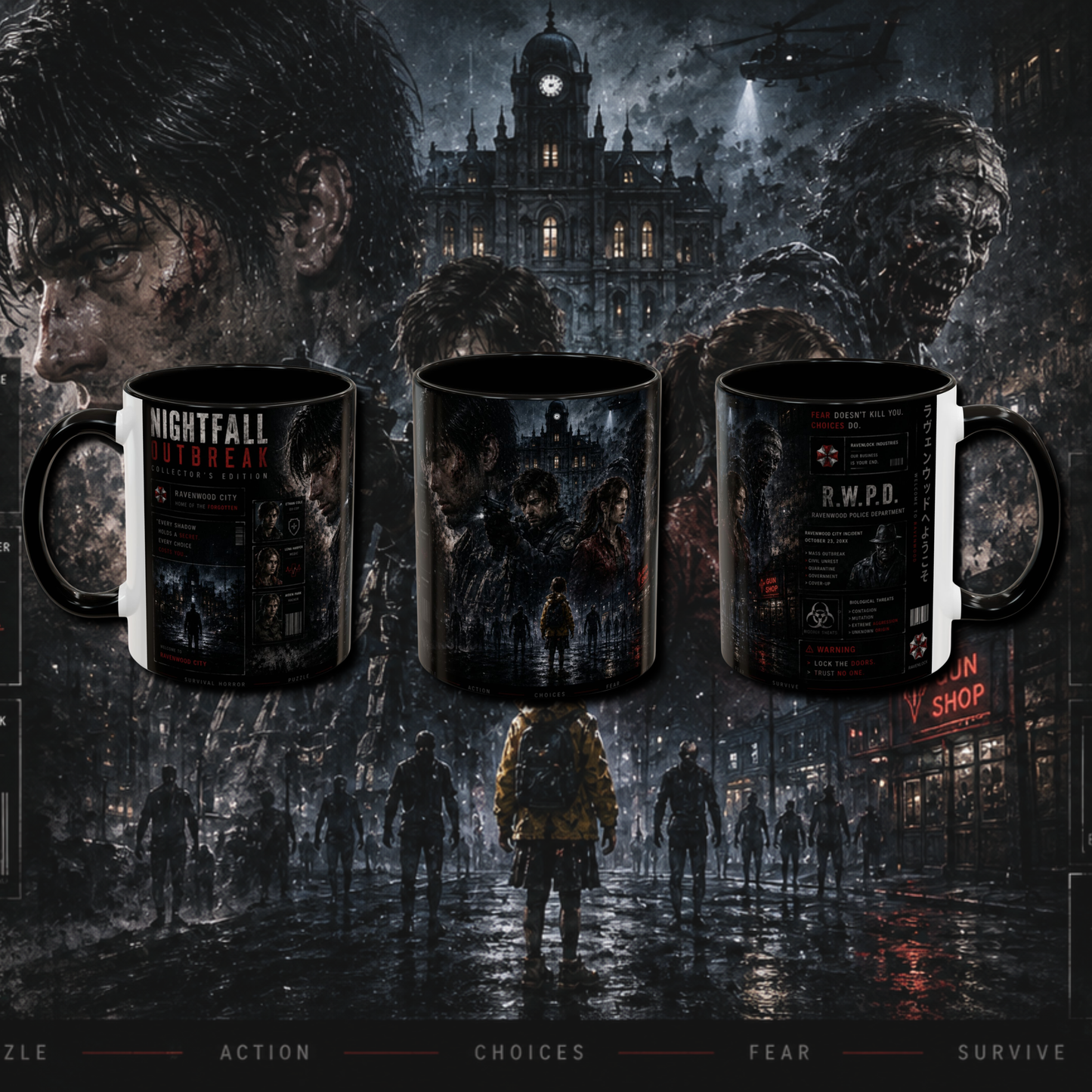 "Gaming" two tone mug.