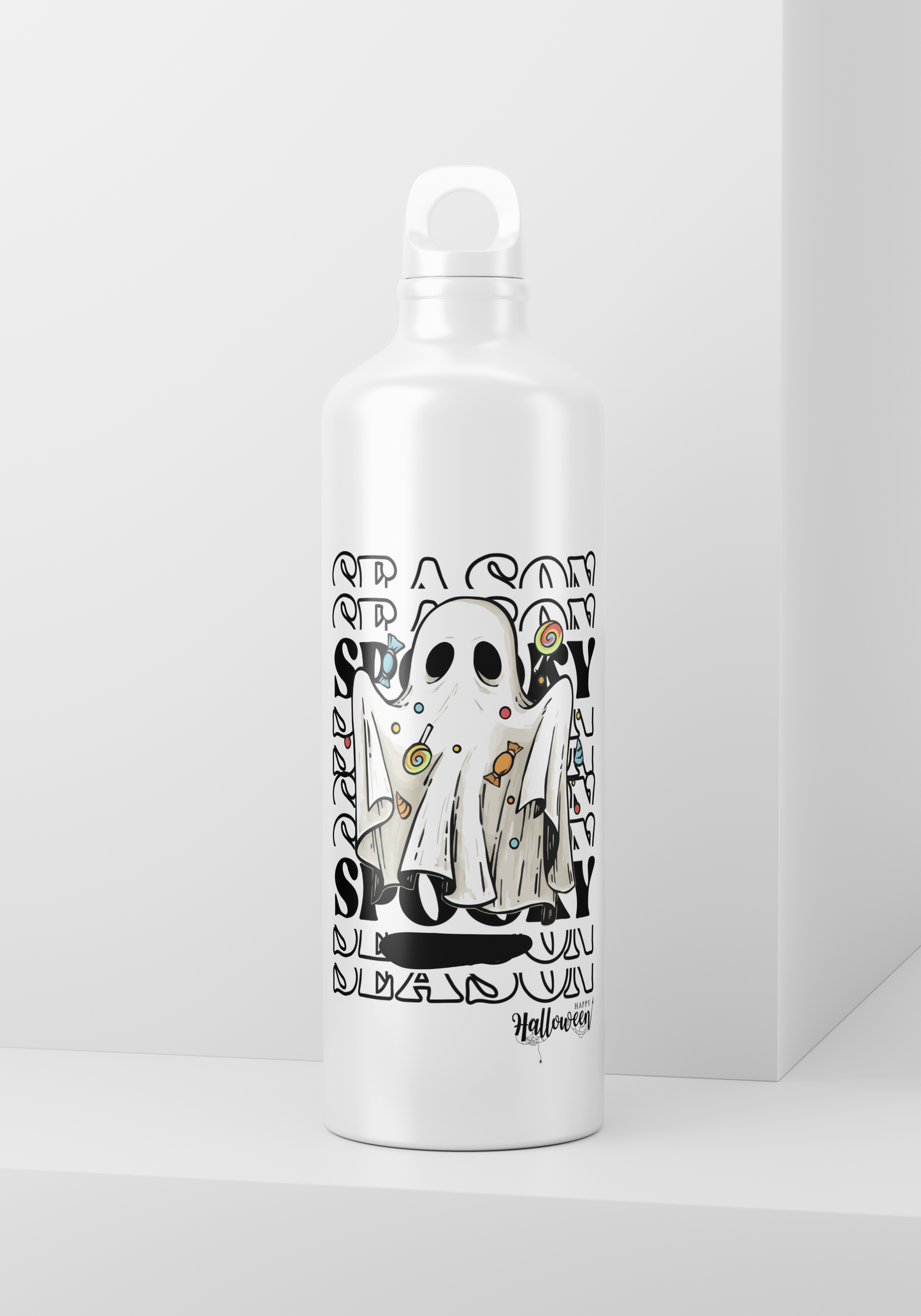Halloween Printed Ghost Bottle