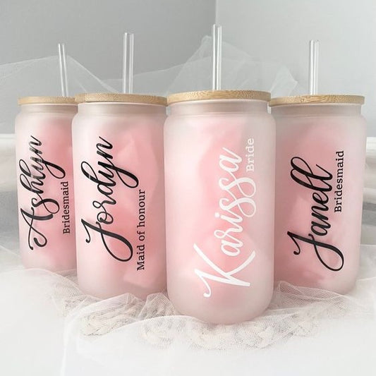 Personalized Can Glass Wedding Favor