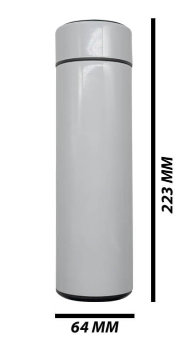 Temperature water bottle white