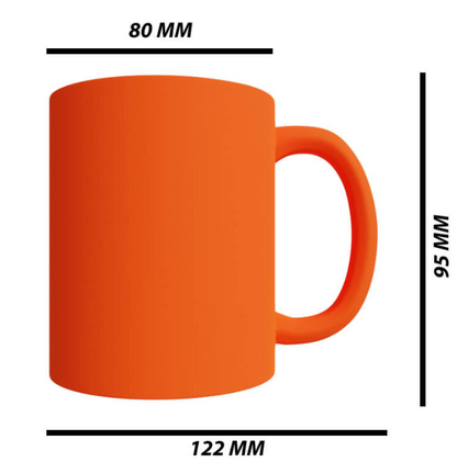 Neon orange mug