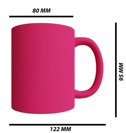 Neon pink mug
