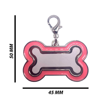 Dog tag pink