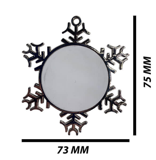 X-Mas Metal Ornament Snowflake
