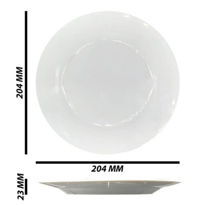 8 inch ceramic side plate with display stand