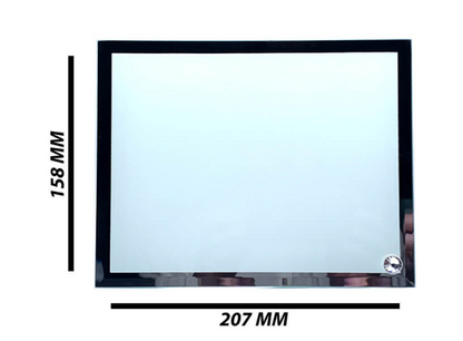 Glass sublimation photo display