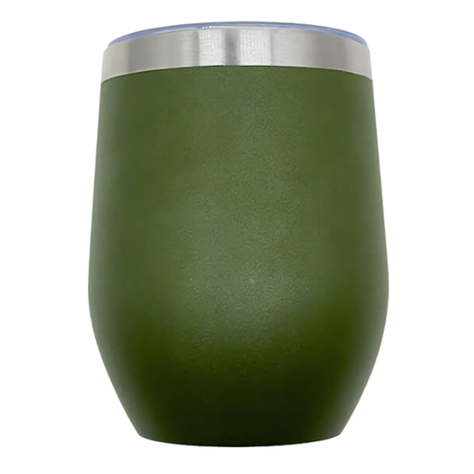 Double wall stainless steel 12oz engraving wine tumbler Camo