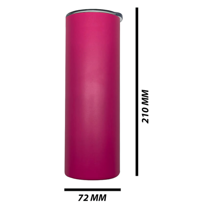 Double wall stainless steel 20oz engraving skinny tumbler cheeky pink