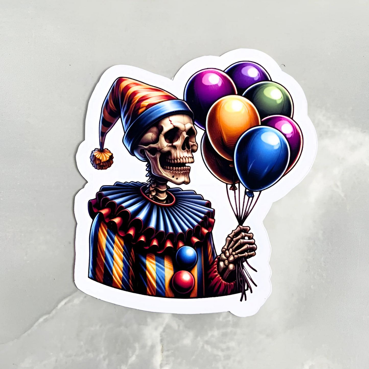 Clown printed stickers