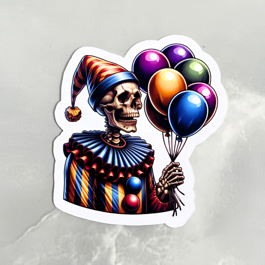 Clown printed stickers