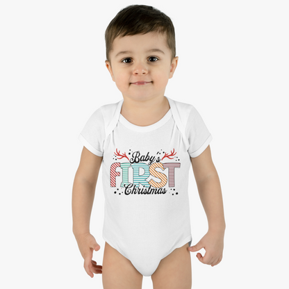 Baby's First Christmas Bodysuit for Infants - Adorable Holiday Outfit