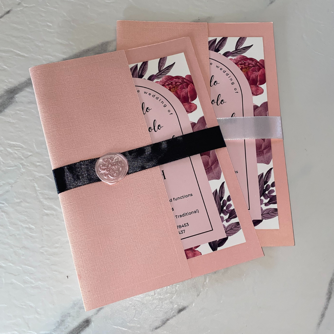 Pink Wedding Invitation