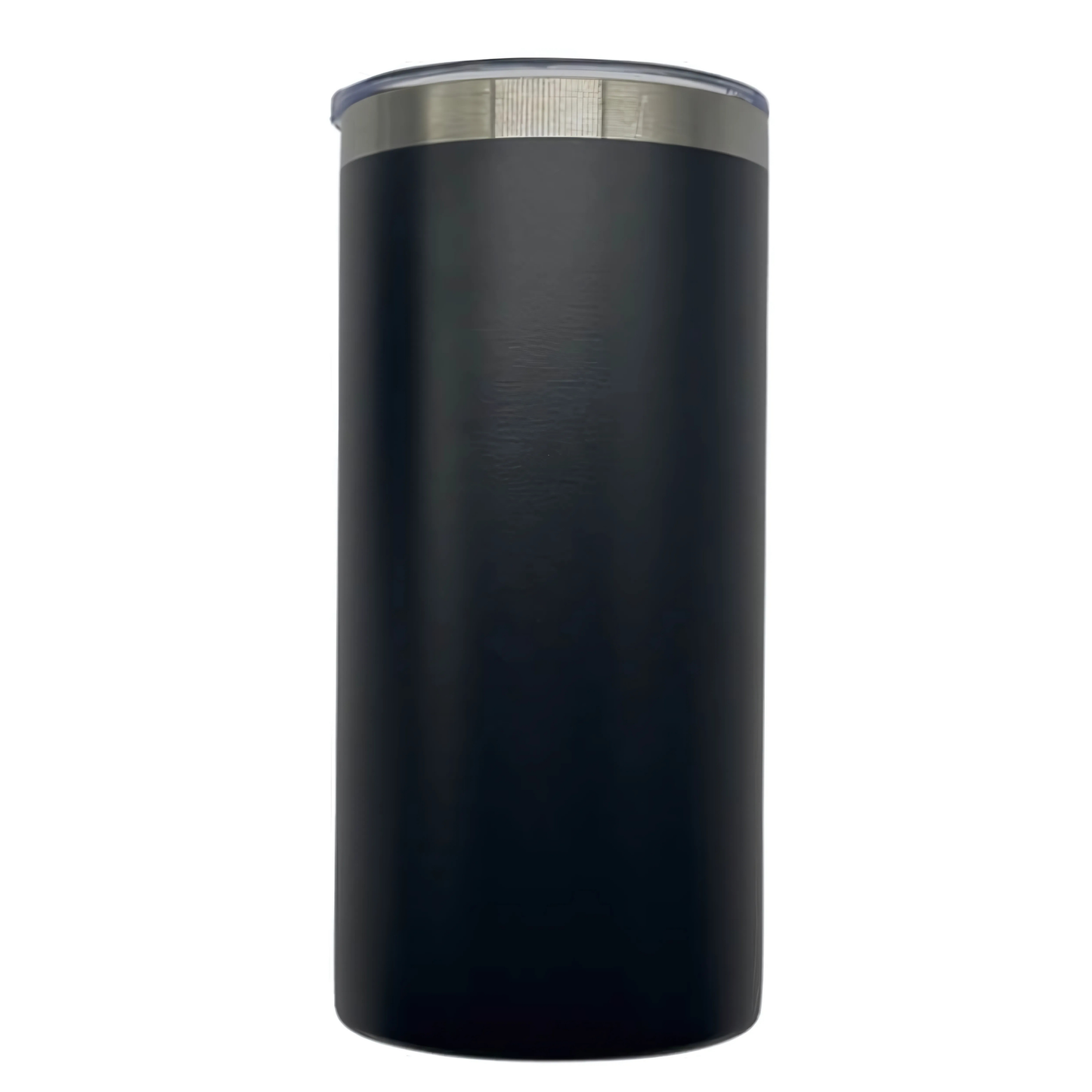 Double wall stainless steel 15oz engraving skinny tumbler black
