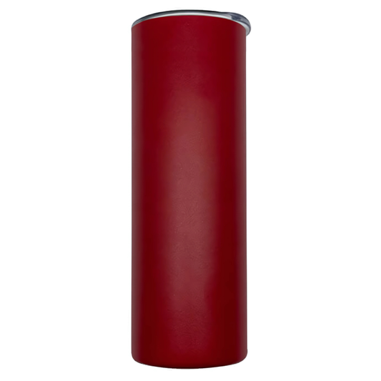 Double wall stainless steel 20oz engraving skinny tumbler red