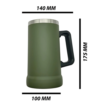 Double wall stainless steel 23oz engraving German beer mug Camo