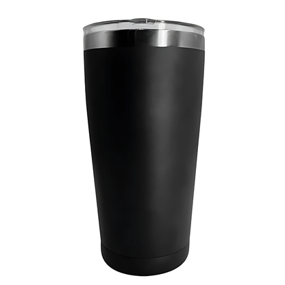 Double wall stainless steel engraving brandy tumbler black
