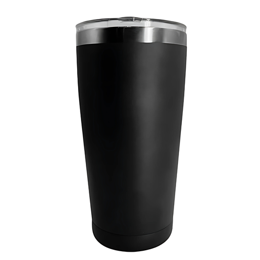 Double wall stainless steel engraving brandy tumbler black