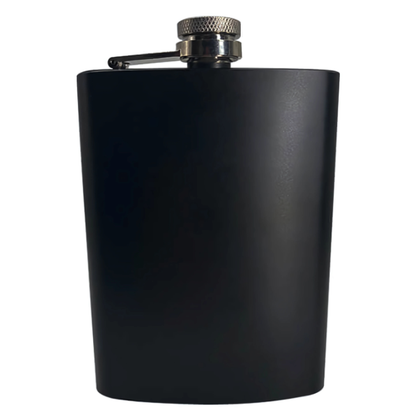 Stainless Steel 200ml Engraving Hip Flask Black
