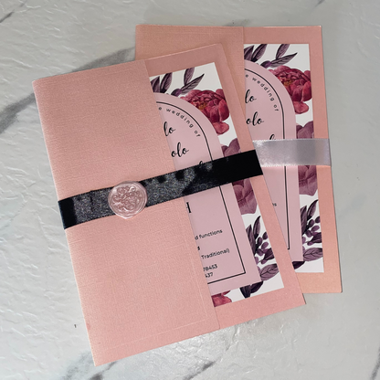 Pink Wedding Invitation