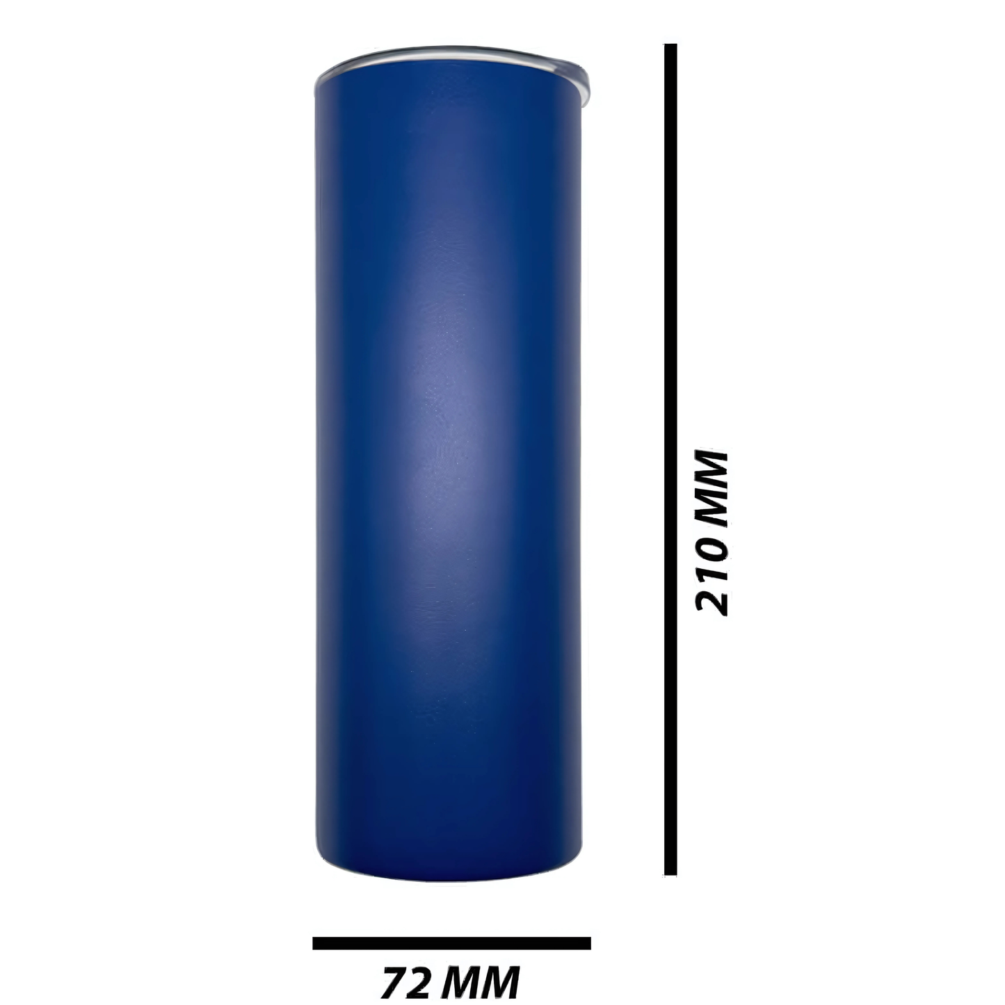 Double wall stainless steel 20oz engraving skinny tumbler royal blue