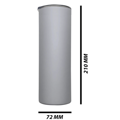 Double wall stainless steel 20oz engraving skinny tumbler white