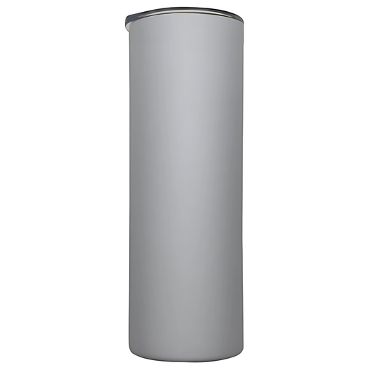 Double wall stainless steel 20oz engraving skinny tumbler white