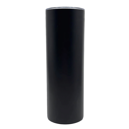Double wall stainless steel 20oz engraving skinny tumbler black