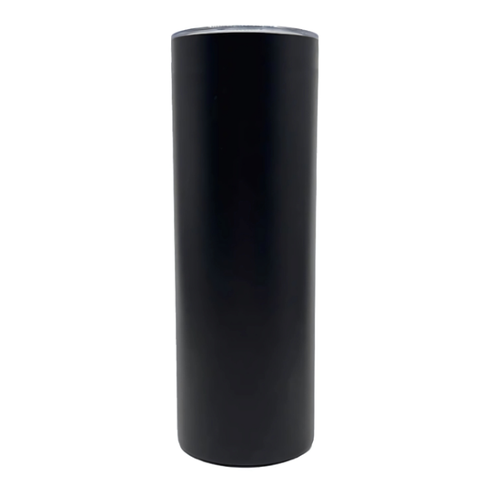 Double wall stainless steel 20oz engraving skinny tumbler black