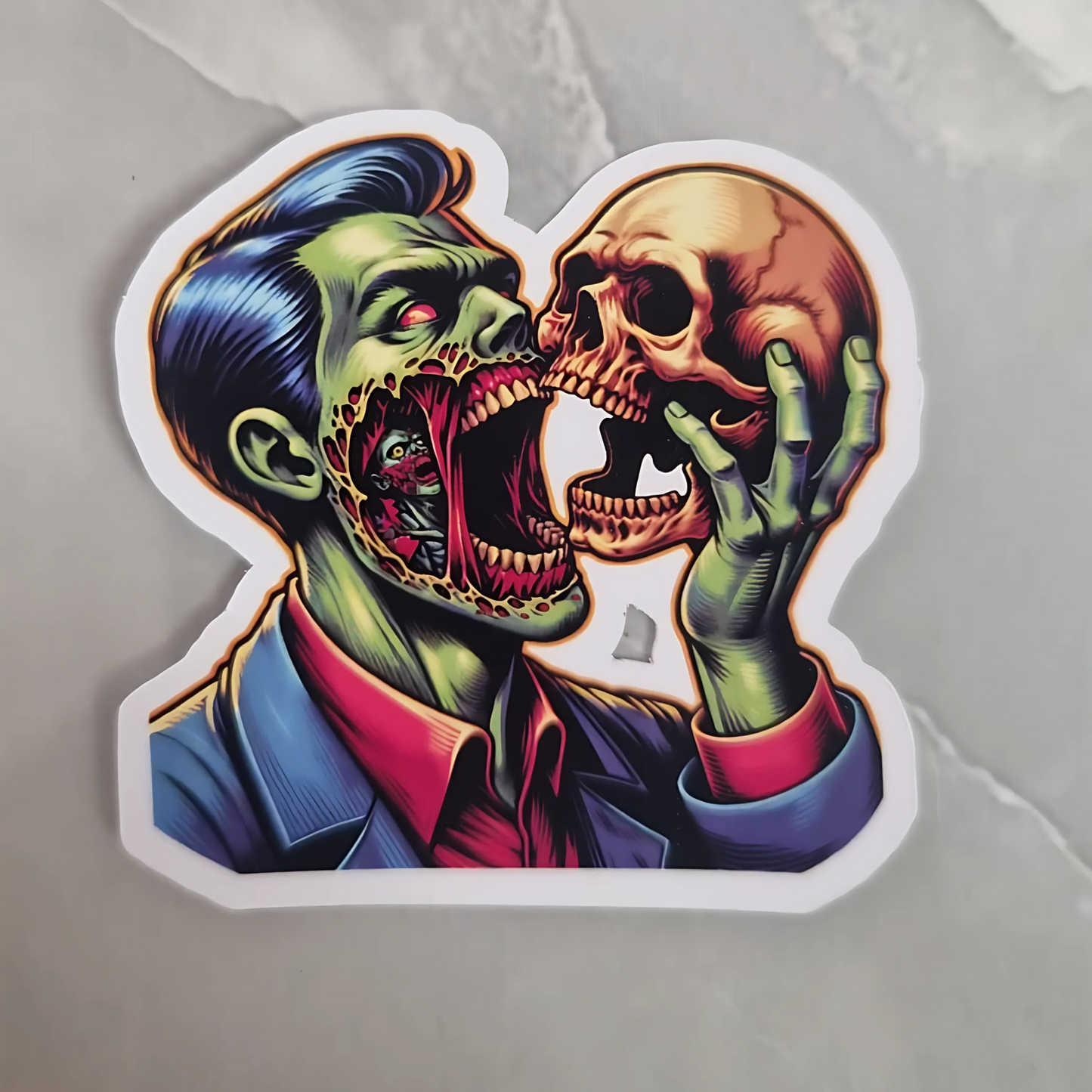 Zombie printed stickers