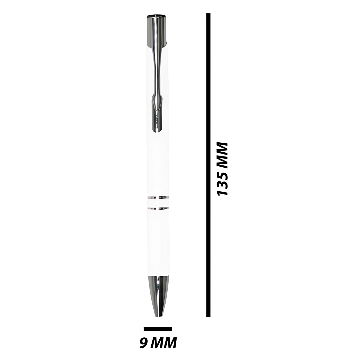 Engraving Oxford Ballpoint Pen White