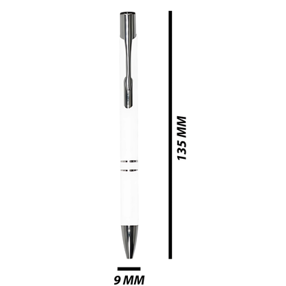 Engraving Oxford Ballpoint Pen White