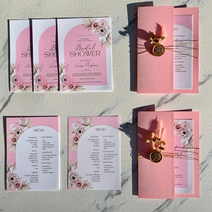 Pink Wedding Invitations