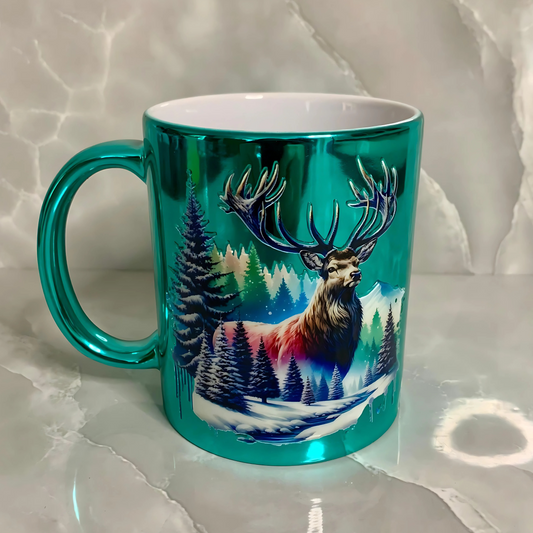 Plated mug "deer"